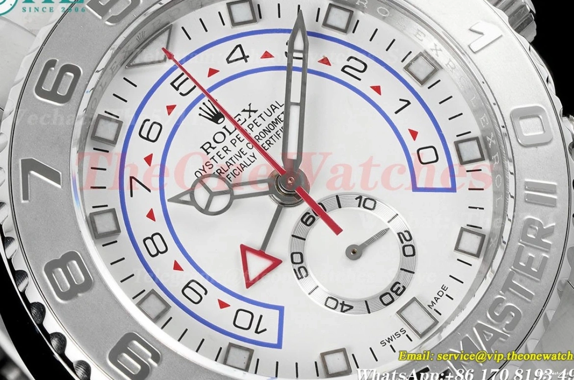 A7750 116689 Num White KF Yacht-Master 44mm SS SS II 0214